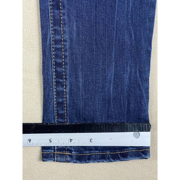 Seven7 Tummyless High Rise Womens 6 Stretch Skinny Jeans Blue Denim - Picture 6 of 13
